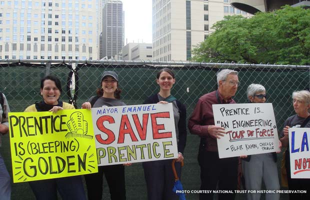 Save Prentice rally. Credit: National Trust for Historic Preservation